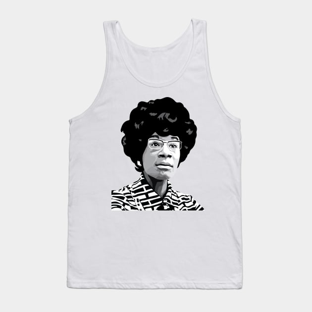 Shirley Chisholm Tank Top by FemCards